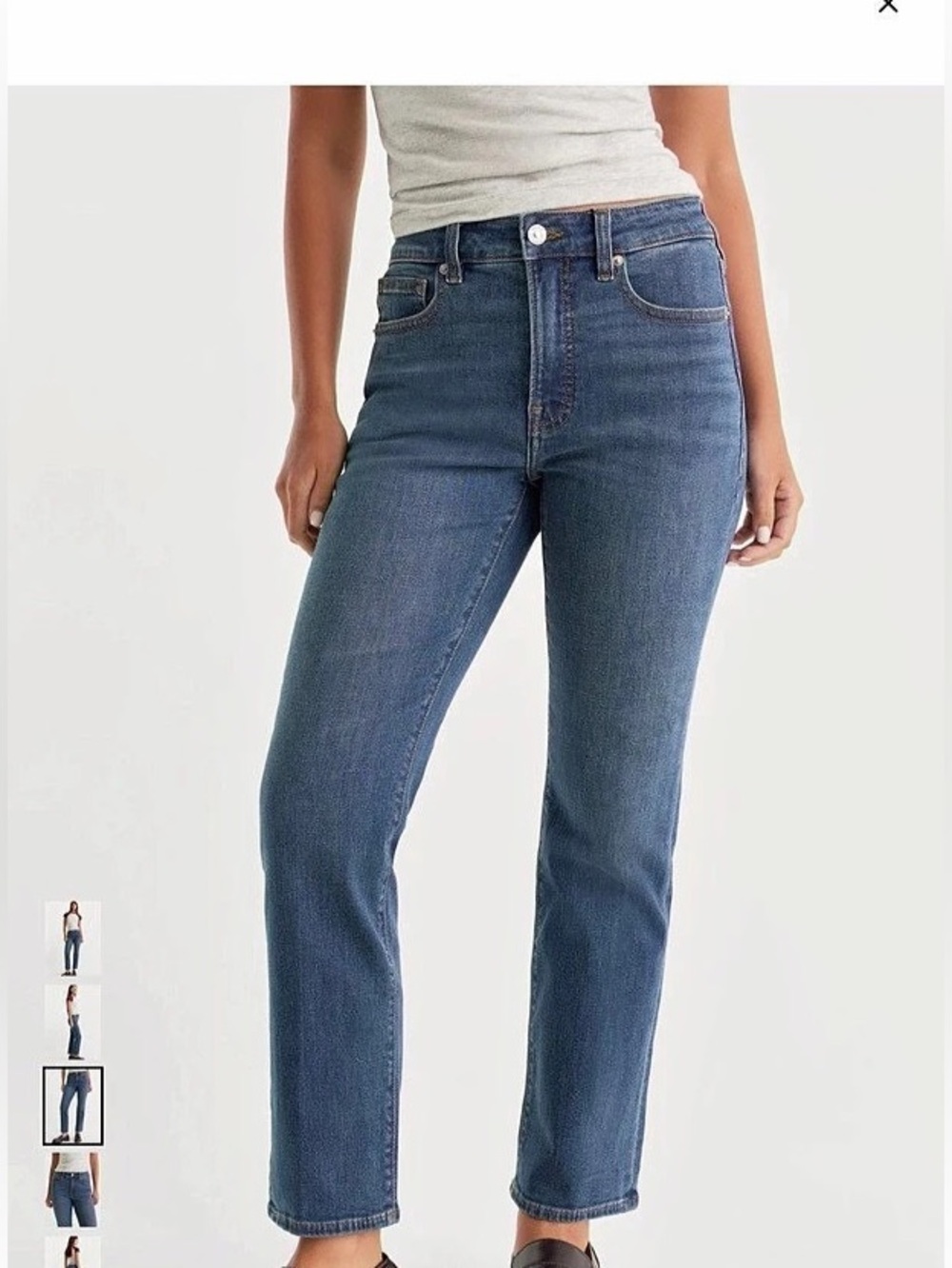 New!   Good American Good Legs Straight Mid-Rise Straight Fit size 6